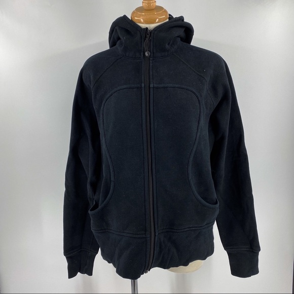 lululemon athletica Tops - Lululemon black scuba hoodie size 12